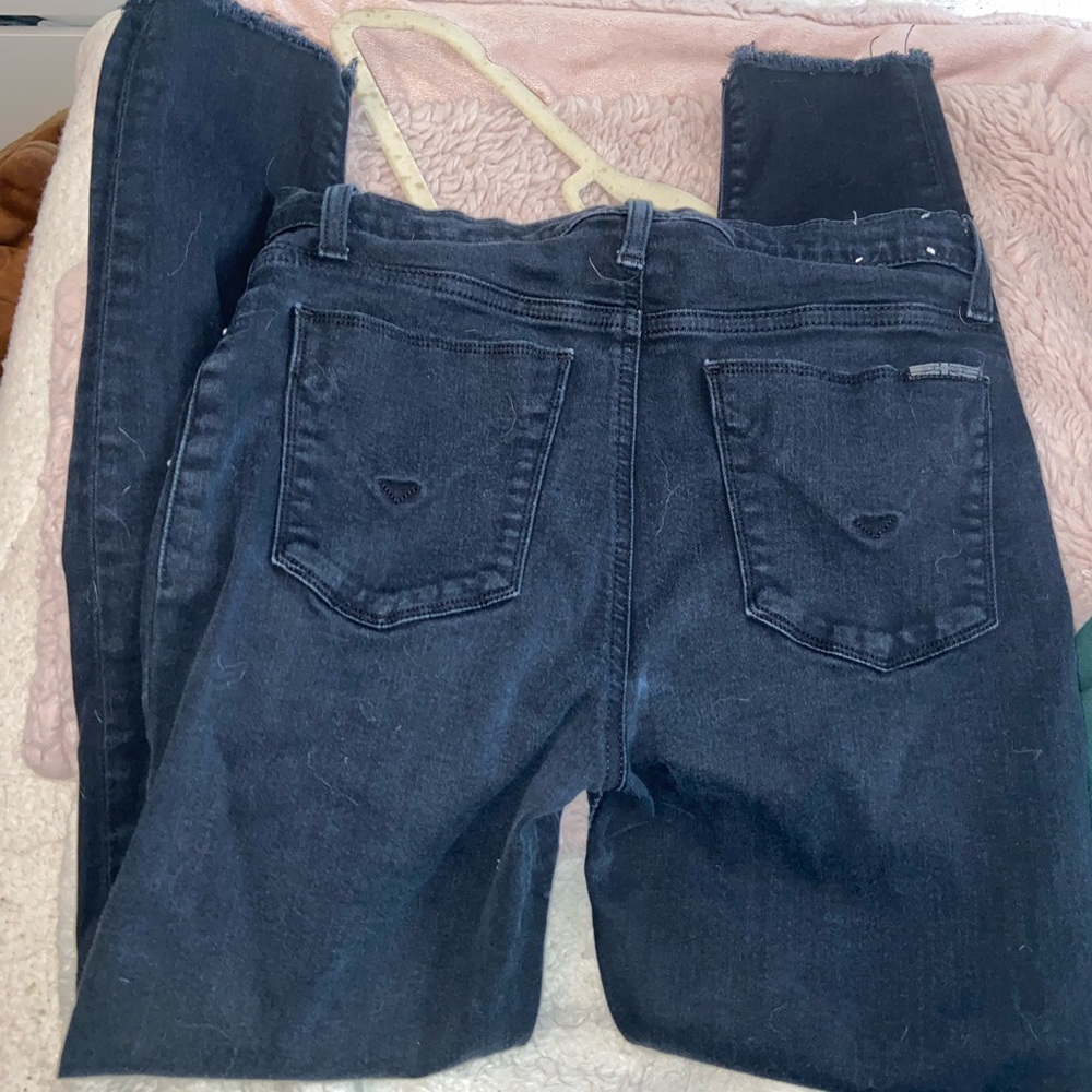 Black skinny stretchy Hudson jeans